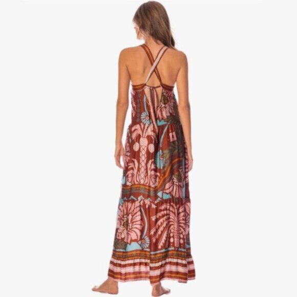 NWT Maaji Garden Engraving Adelina Boho Maxi Dress - Picture 3 of 15